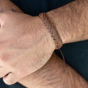 $5 for $25-🤎 Brown Braided Leather Bracelet – Adjustable Boho Unisex Style 🤎